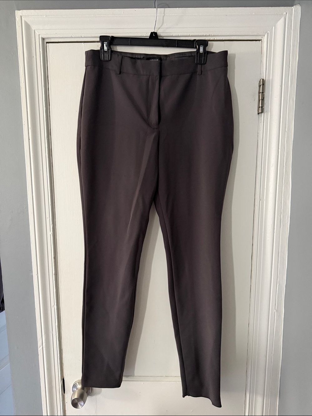 Express Slim Ankle Trousers - Charcoal Grey size 12L
